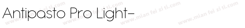 Antipasto Pro Light字体转换